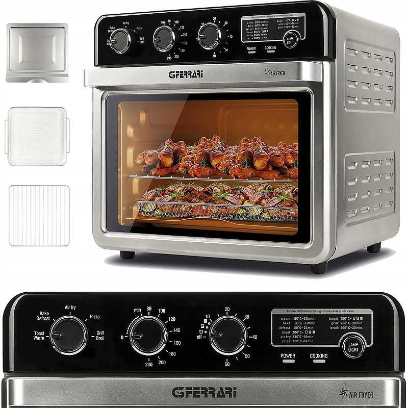 Trouba G3Ferrari, G1022100, 2 v 1 trouba fritéza, horkovzdušná, 32 l,