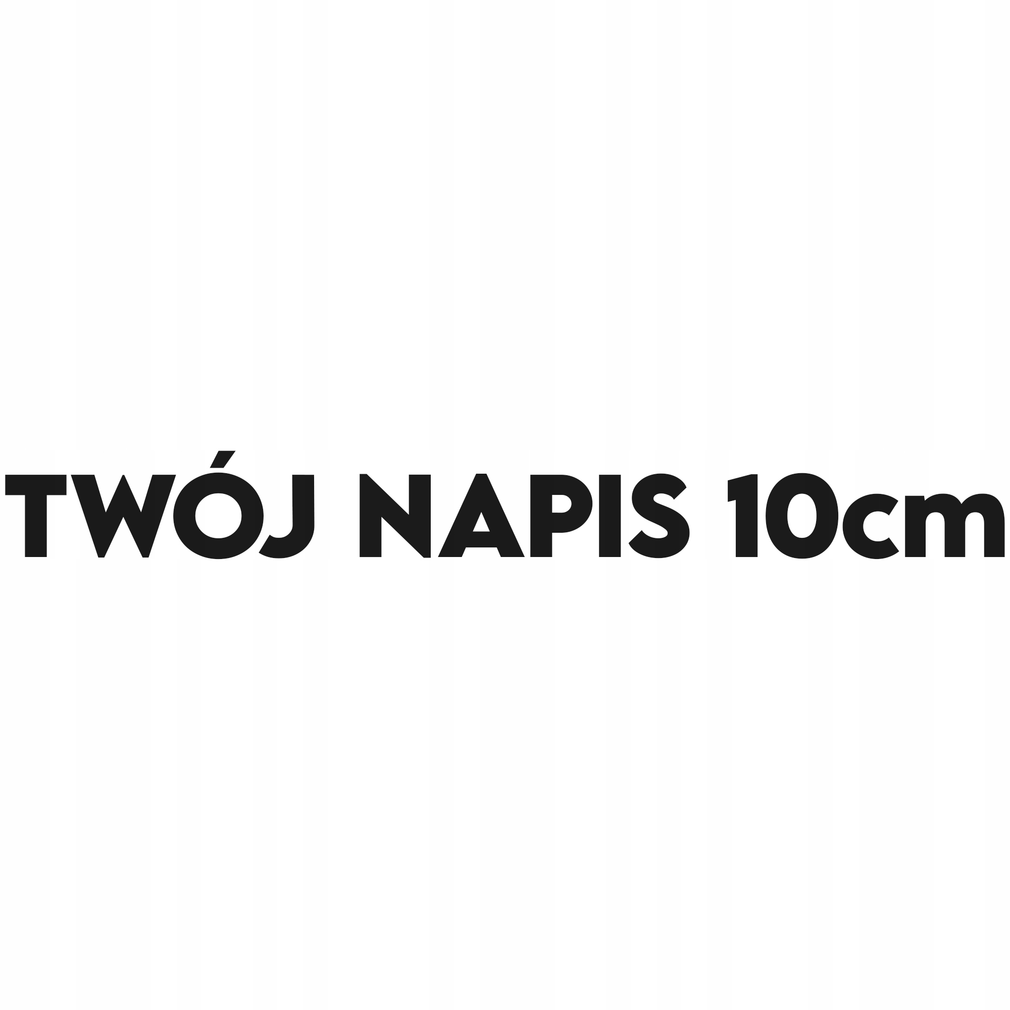10 cm Naklejka Twój Napis na samochód szybę auto rower Imię Tekst Nazwa