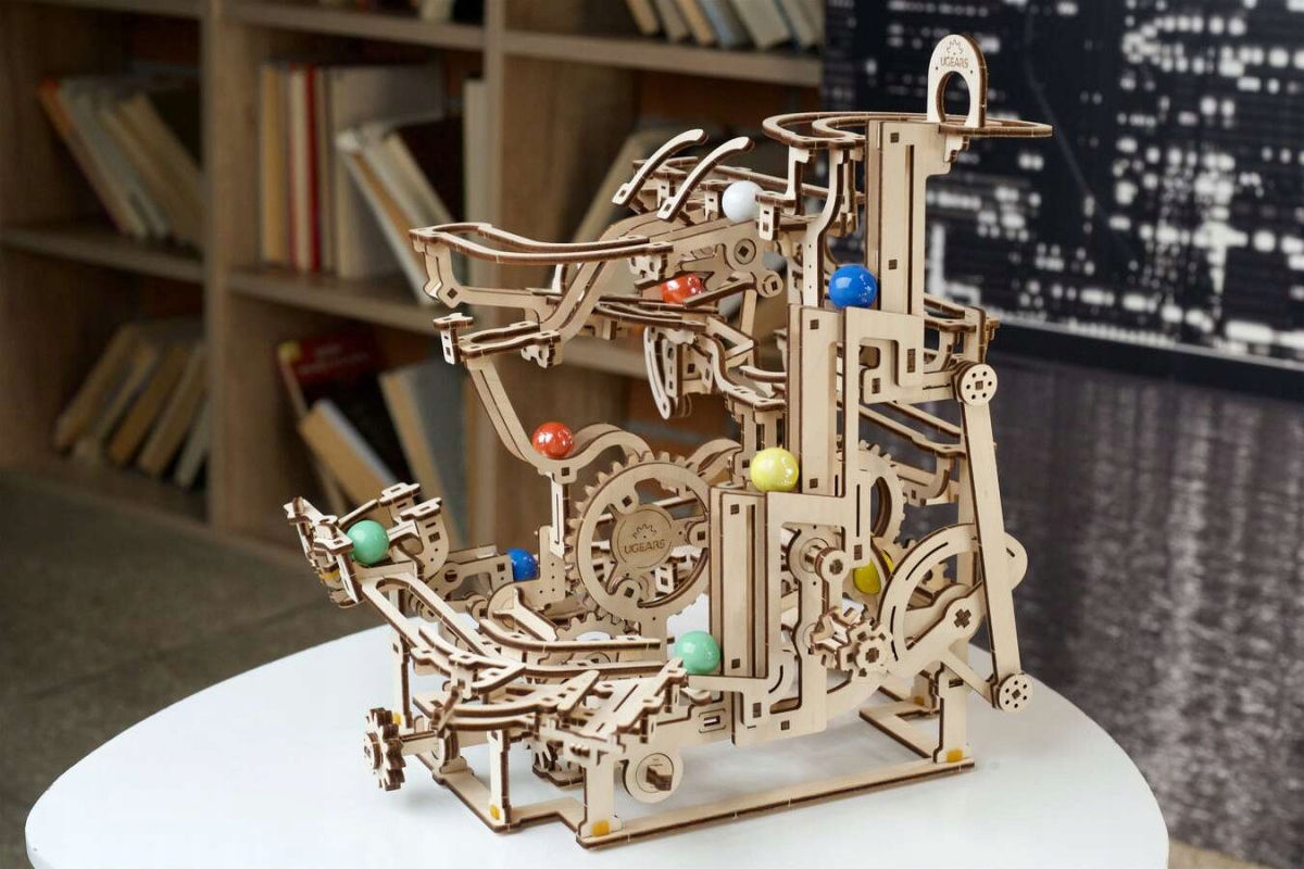 Puzzle 3D TOR KULKOWY Marble Run Wciągnik Poziomow Bohater brak