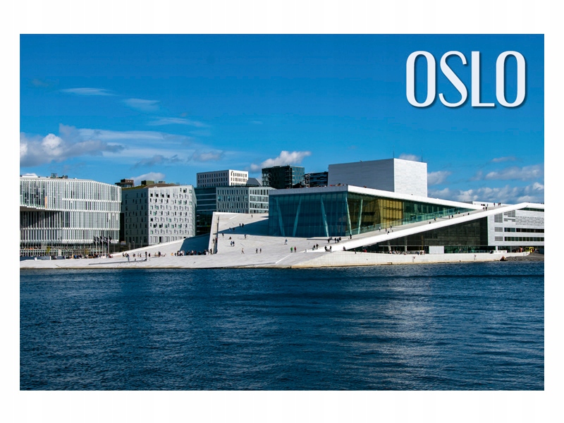 

Oslo Opera narodowa Magnes na lodówkę