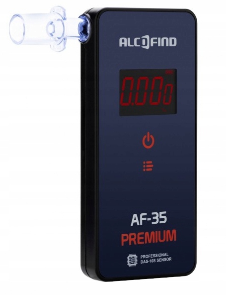 Alkomat elektrochemiczny AlcoFind AF-35 Premium 12-miesięcy kalibracji