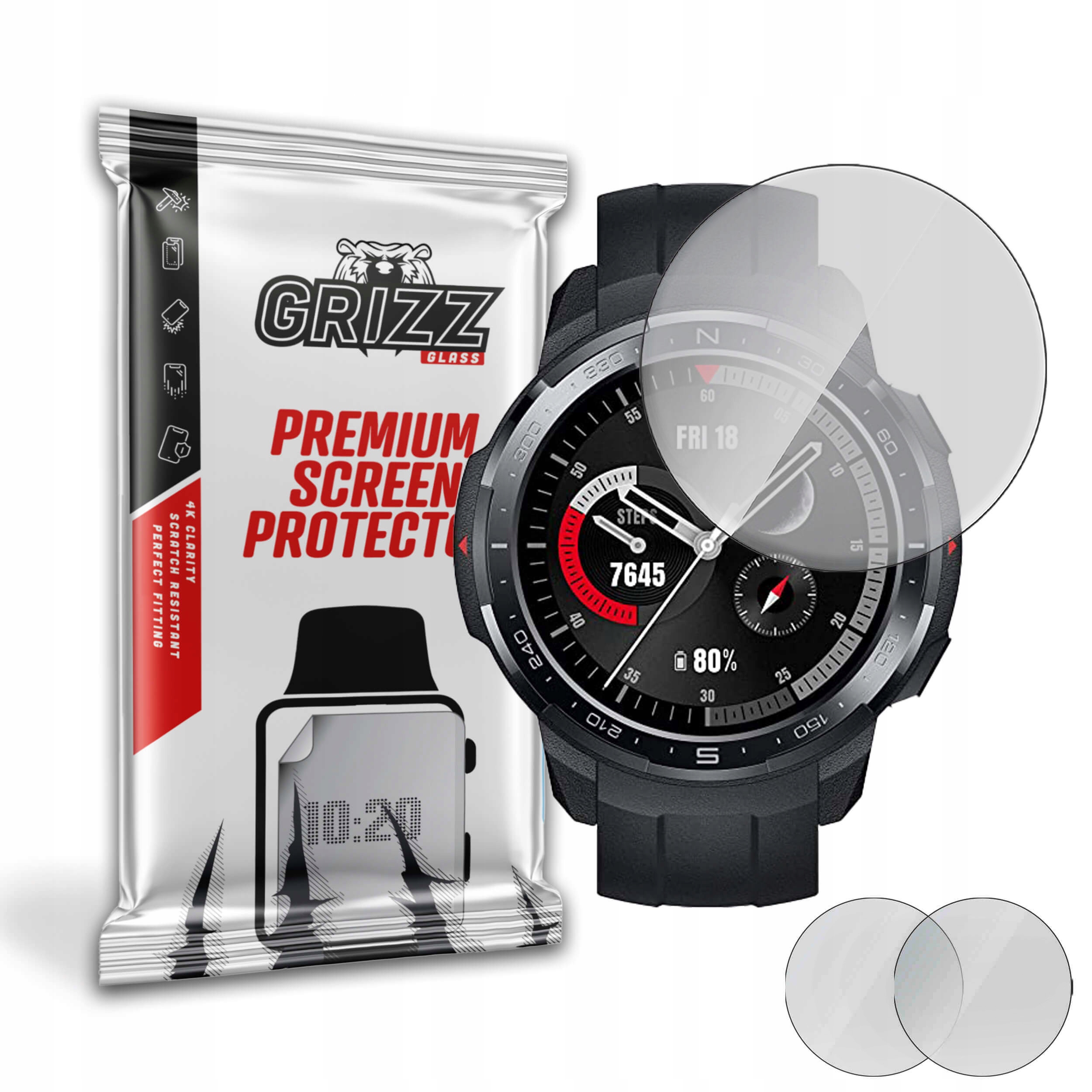 2-PAK Antyodciskowa folia ochronna do Honor Gs Pro