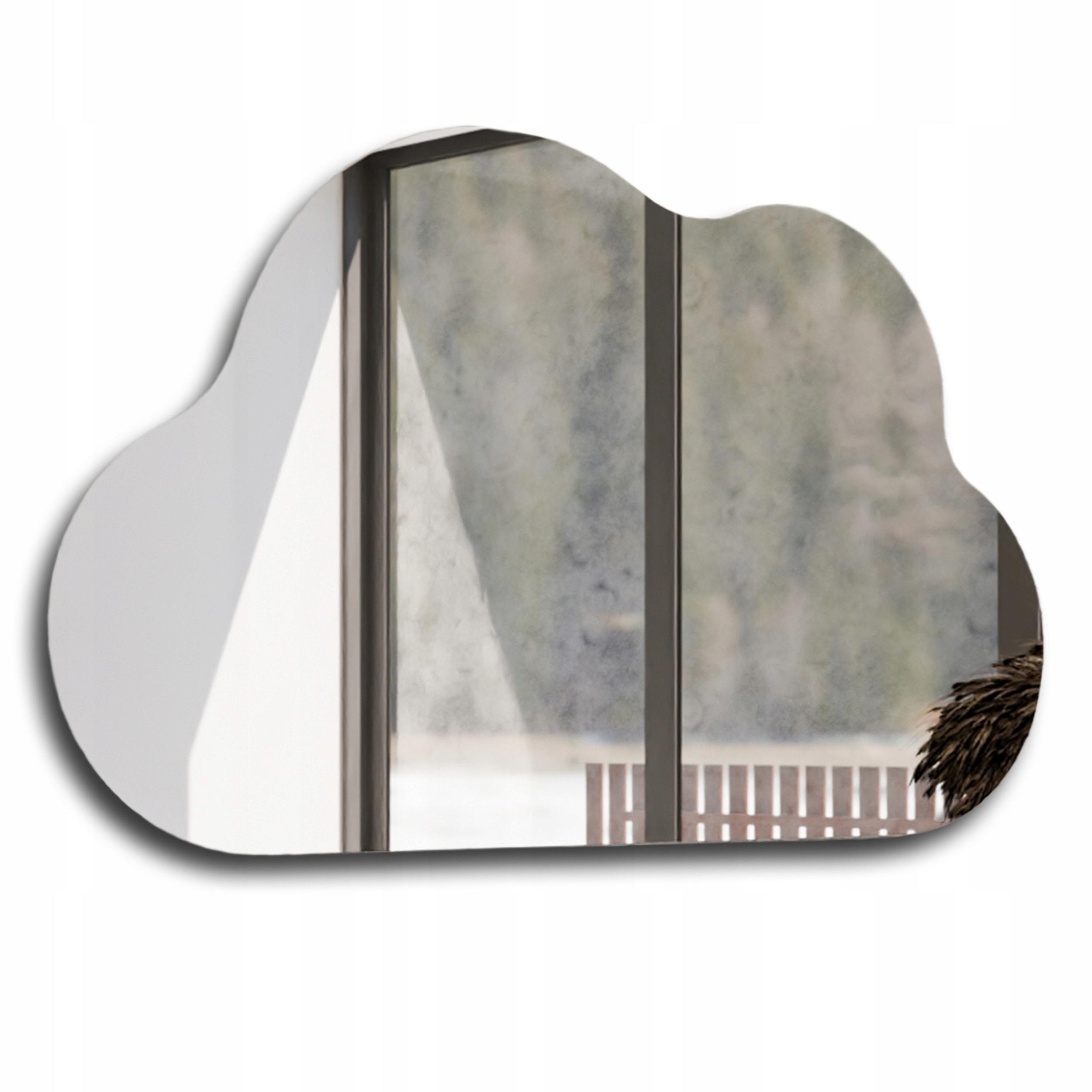 Štýlové nepravidelné zrkadlo Cloud 110x60