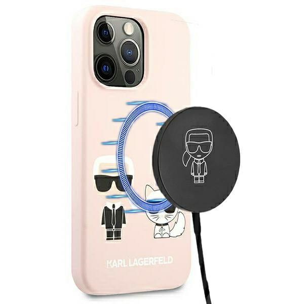 Pouzdro Pro Iphone 13 Pro 13 Karl Lagerfeld Silicone Ikonik Magsafe