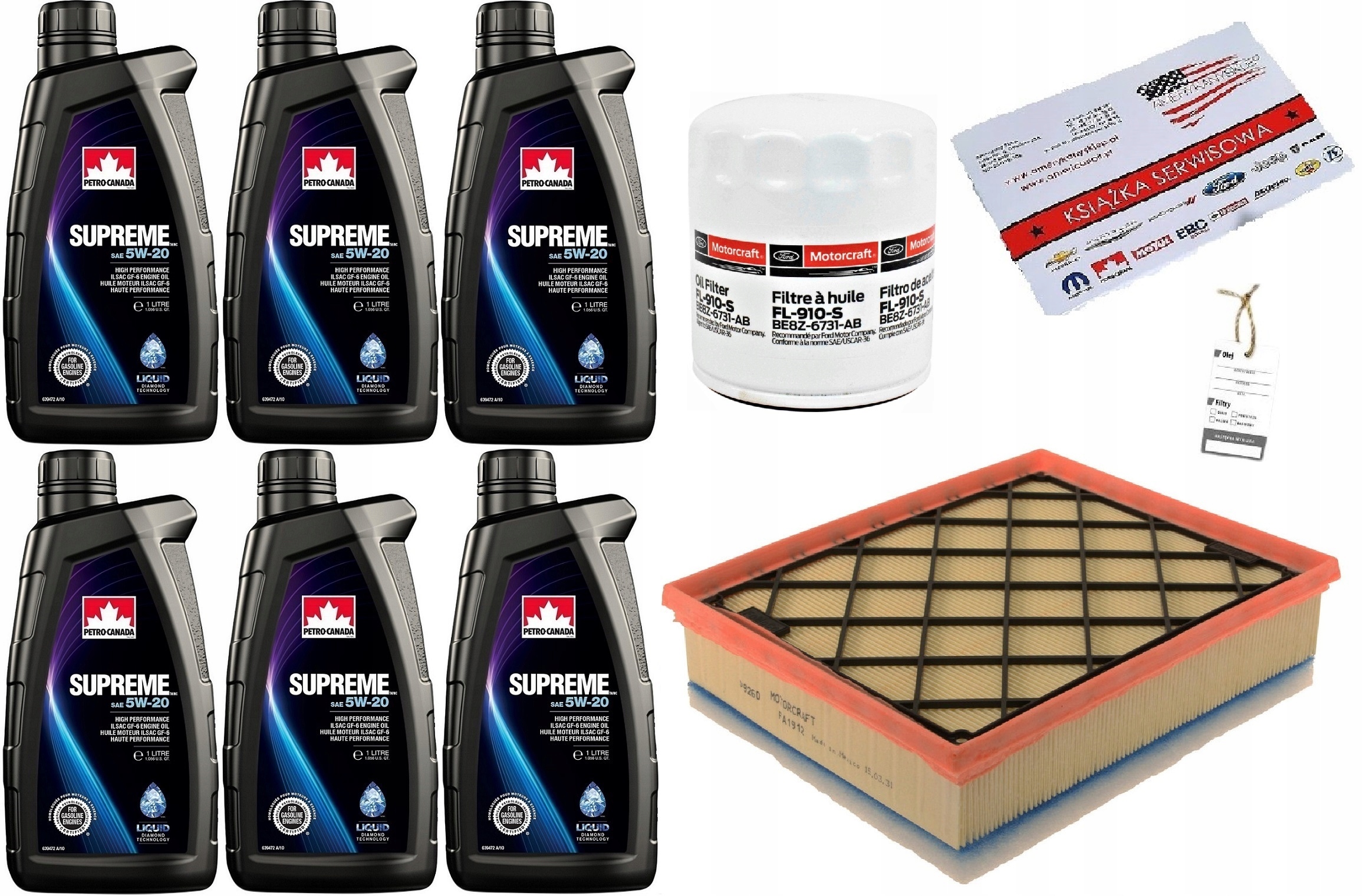 PETRO-CANADA 5W-20 6L + FILTRY FUSION 2,5 13-20