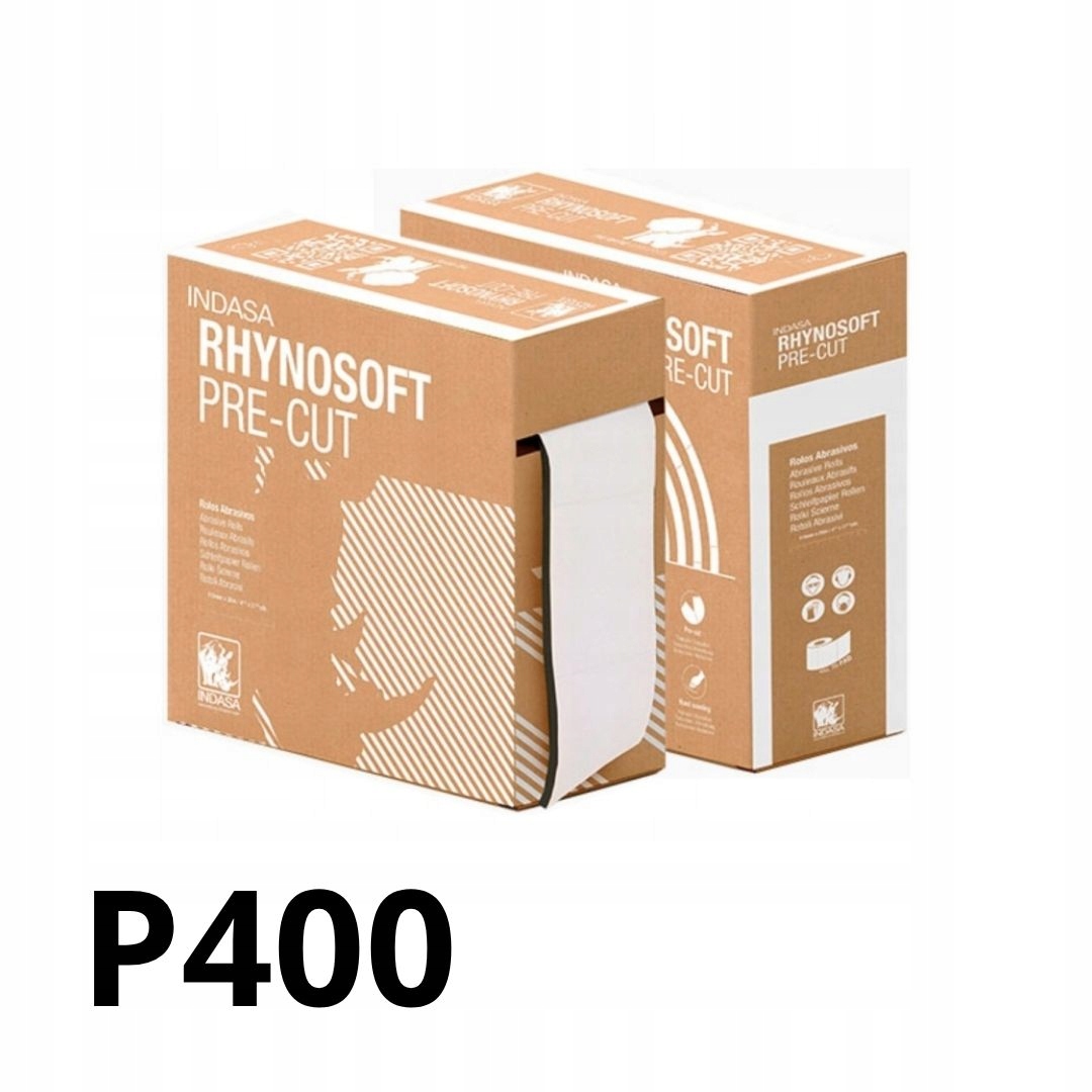 Papier ścierny na gąbce P400 115 x 25m Indasa Rhynosoft Pre Cut