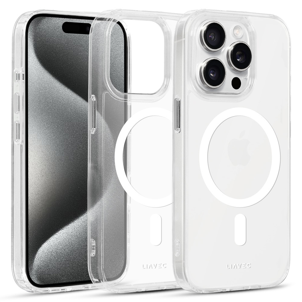 Etui do iPhone 15 Liavec Glossy MagSafe bezbarwny