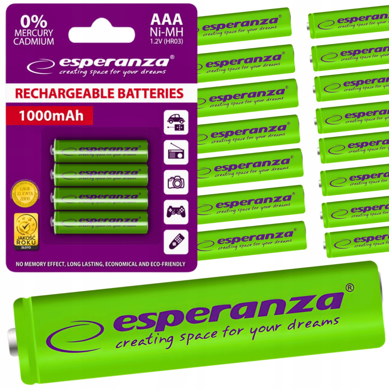 16X Nabíjecí Baterie Aaa R3 1000 mAh Baterie Ni-mh Tužkové Baterie Pro Nabíjení