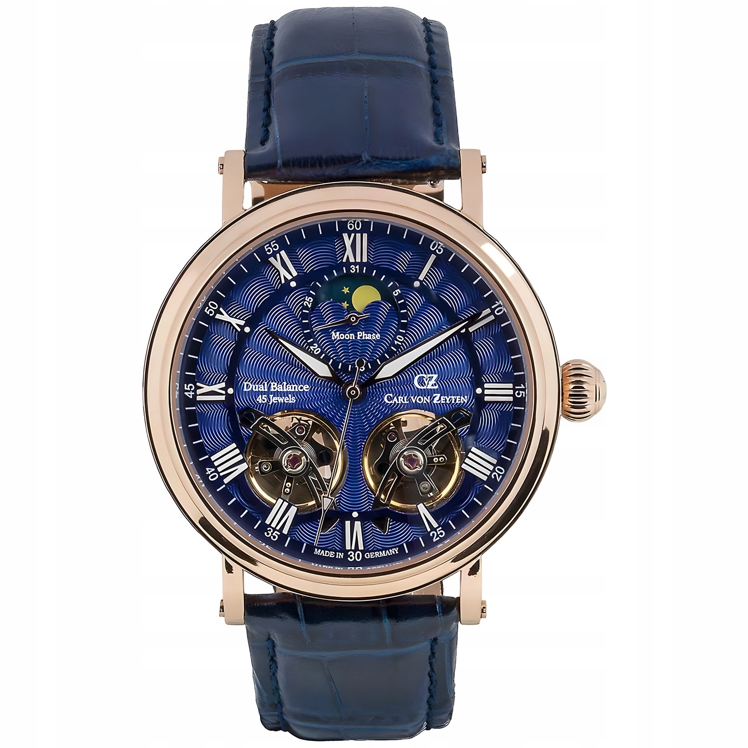 Pánské Hodinky Carl von Zeyten CVZ0054RBSR modré