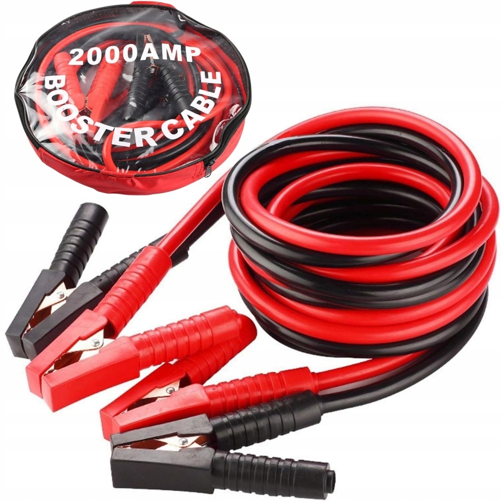 MOCNE KABLE PRZEWODY ROZRUCHOWE 2000A 4M GRUBE