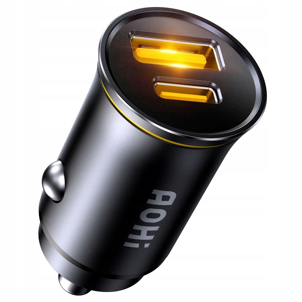 Ładowarka samochodowa AOHi Superauto Pd 65W 1x Usb-c, 1x Usb-a