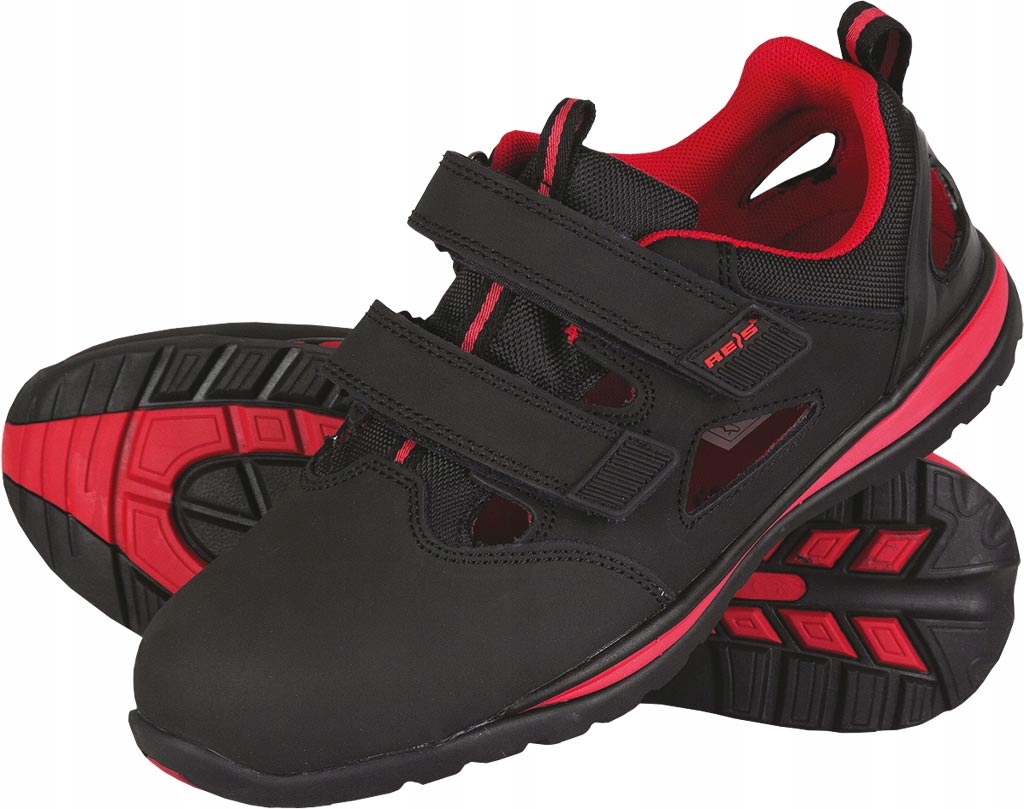 Buty robocze sandały ochronne skórzane z podnoskiem lekkie do pracy Van