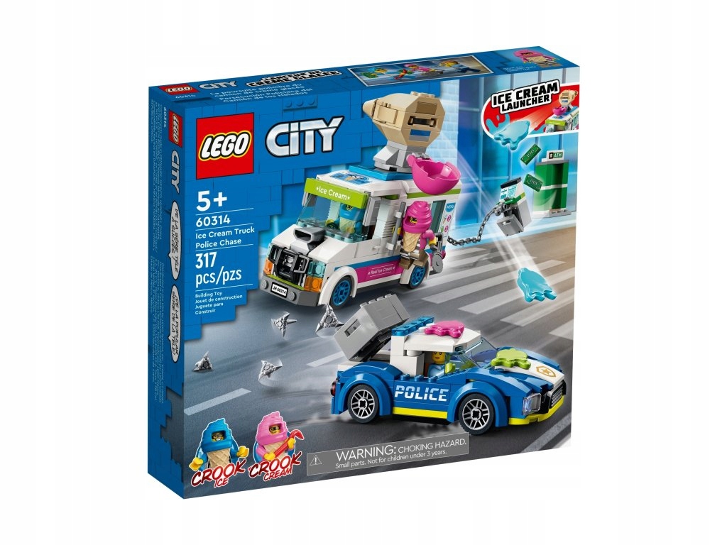 Lego City 60314 Policejní honička za dodávkou se zmrzlinou Nové