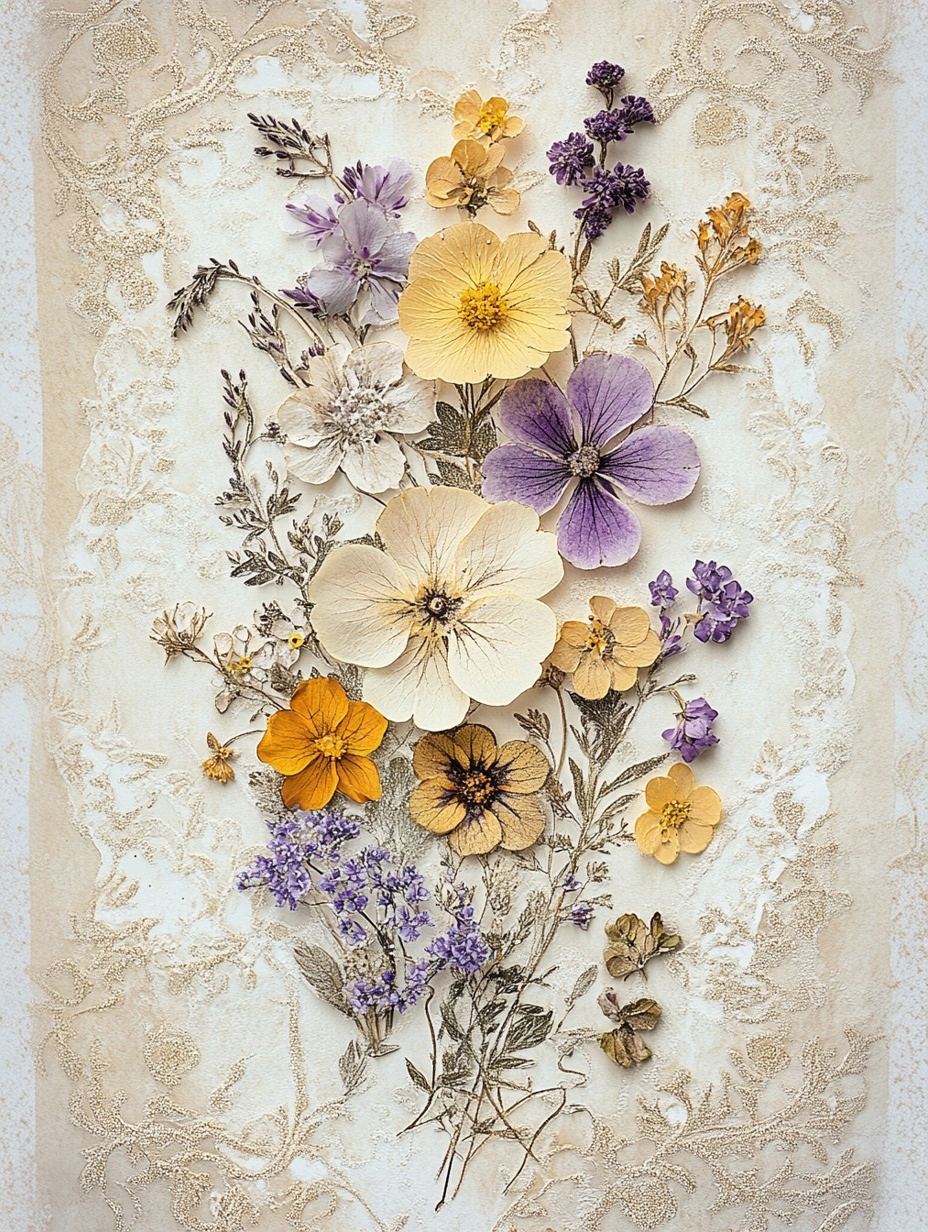 Obraz Na Plátně Canvas Dekorace Sušené Květiny Bylinky Herbarium 60x80