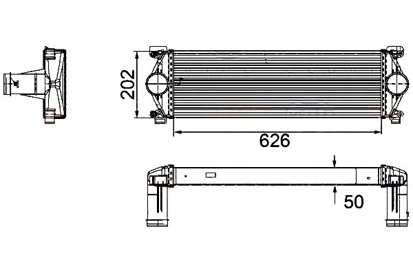 HELLA INTERCOOLER RENAULT TRUCKS MASCOTT 120.35 (A