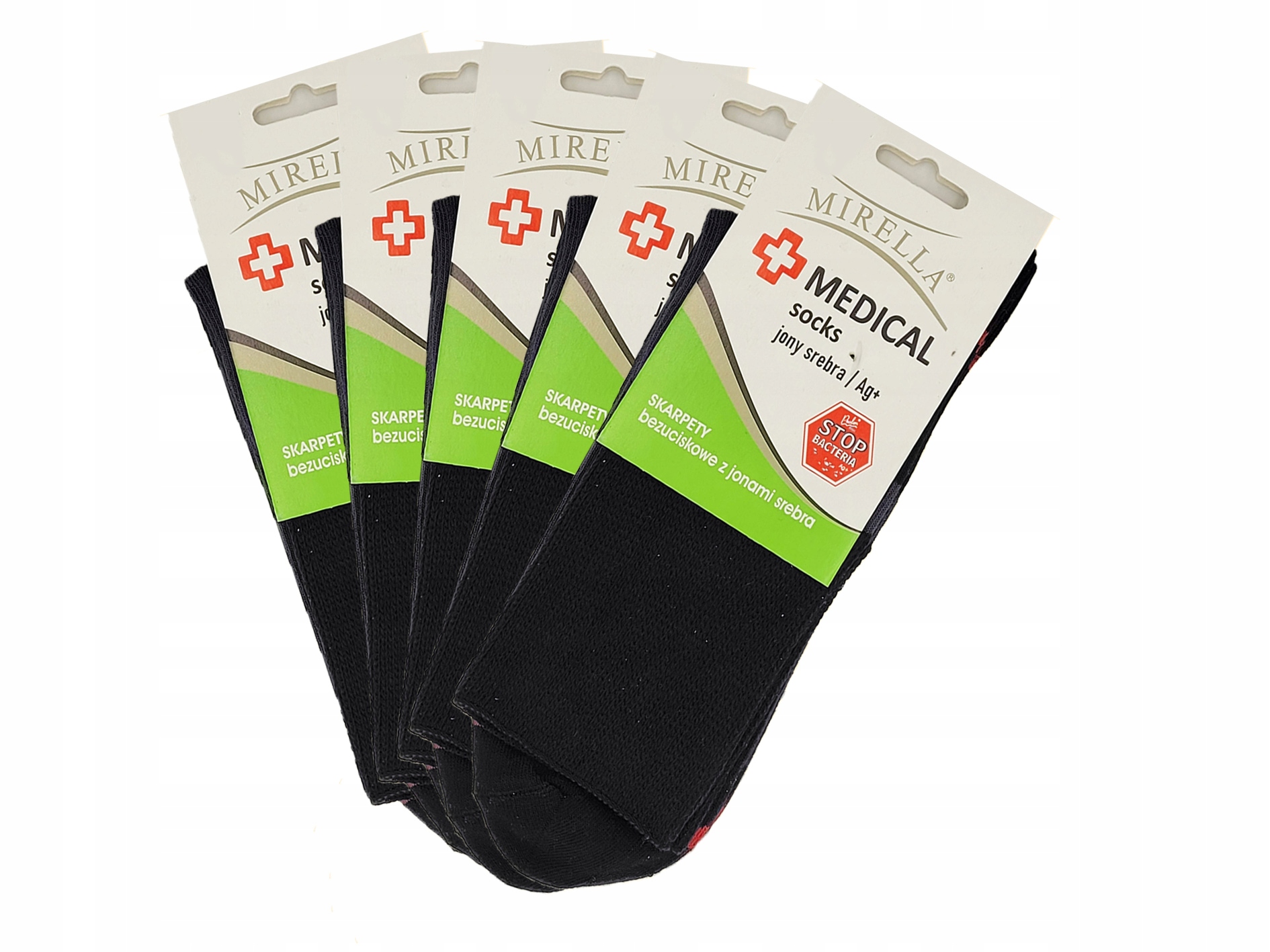 

Skarpety Medical jony srebra 47-49 Czarny 5-pak