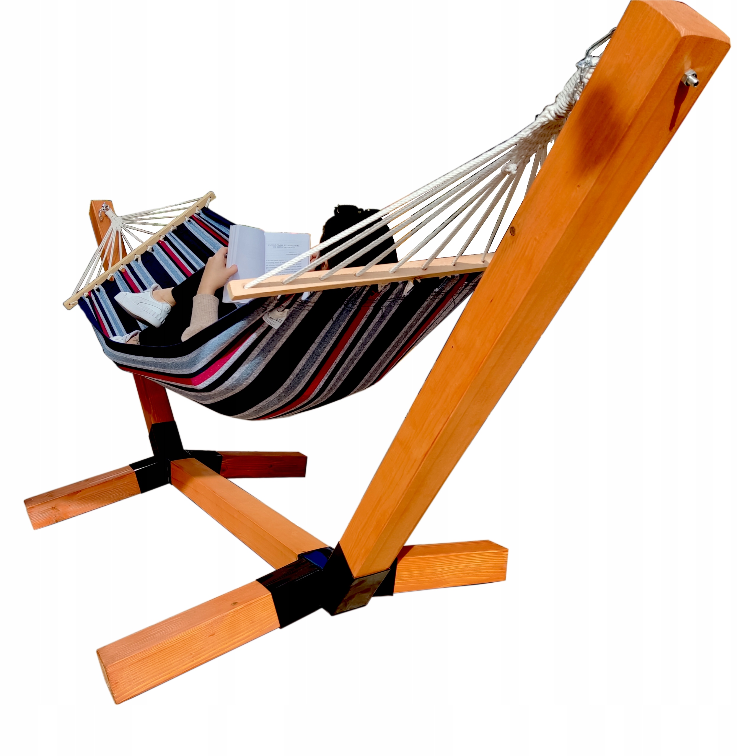 

Stelaż Hamak Premium XXL Zestaw Drewniany 100x100