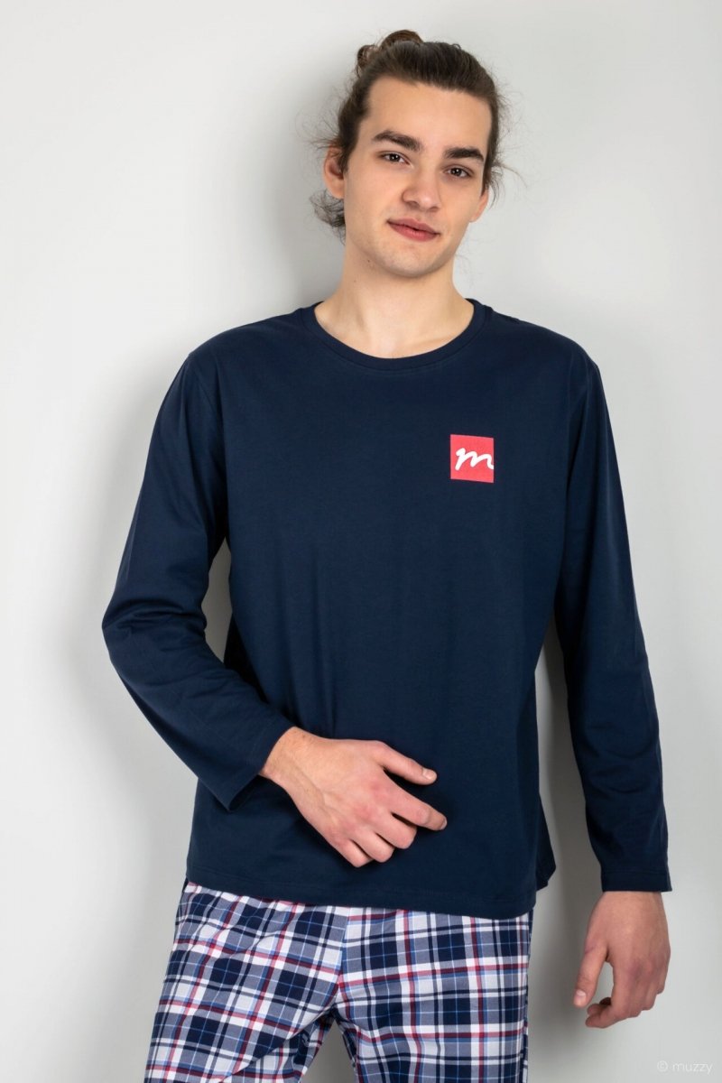 Muzzy Pánské pyžamo Muzzy tmavě modré Velikost: XXL