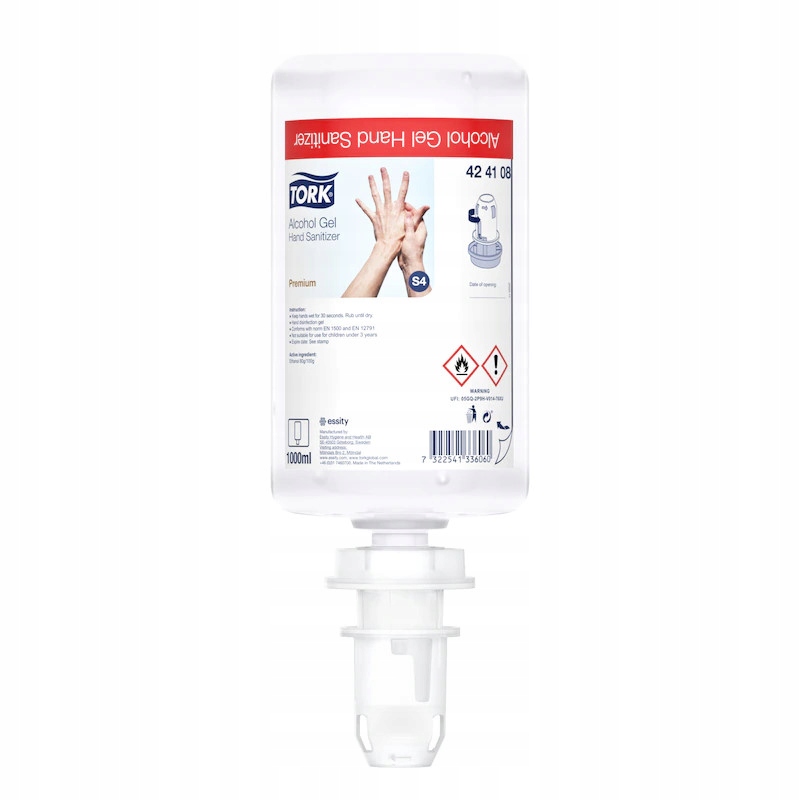 

Tork 424108 Żel do dezynfekcji rąk, S4 1 l