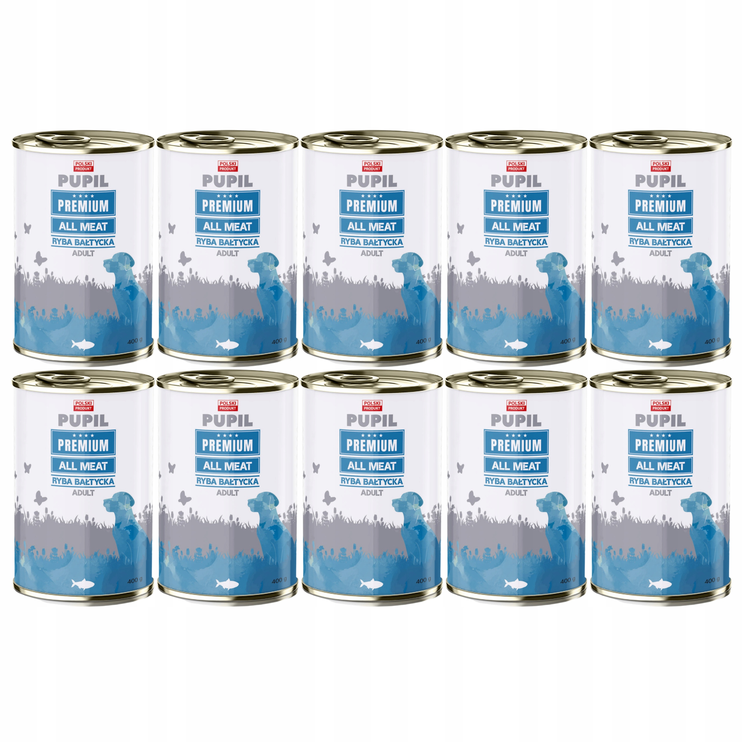 Levně Pupil Premium All Meat Krmivo mokré pro psa Ryba Baltská 10 x 400 g