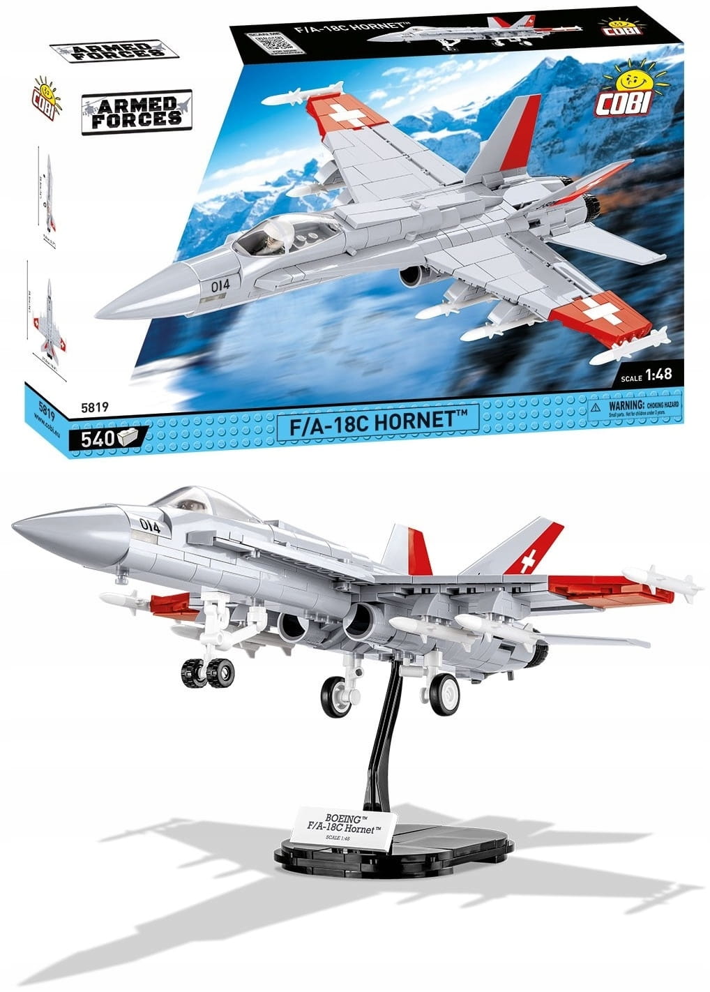 

Klocki Mała Armia F/A-18C H.Swiss Air Force Cobi