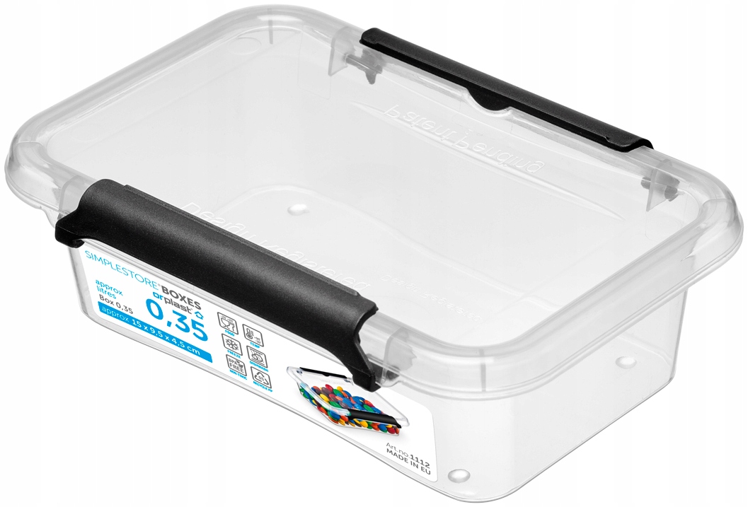 

Pojemnik plastikowy do domu na leki zamykany 350ml