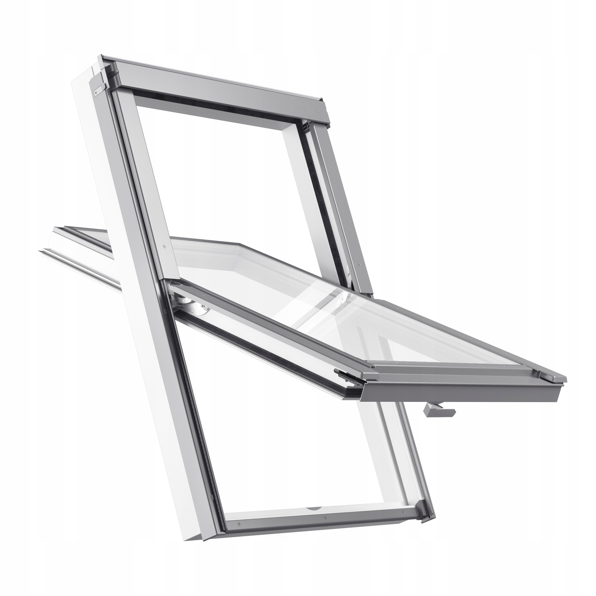 Plastikowe okno dachowe 3-szybowe Rooflite+ Trio Pvc Safe F6A 66x118