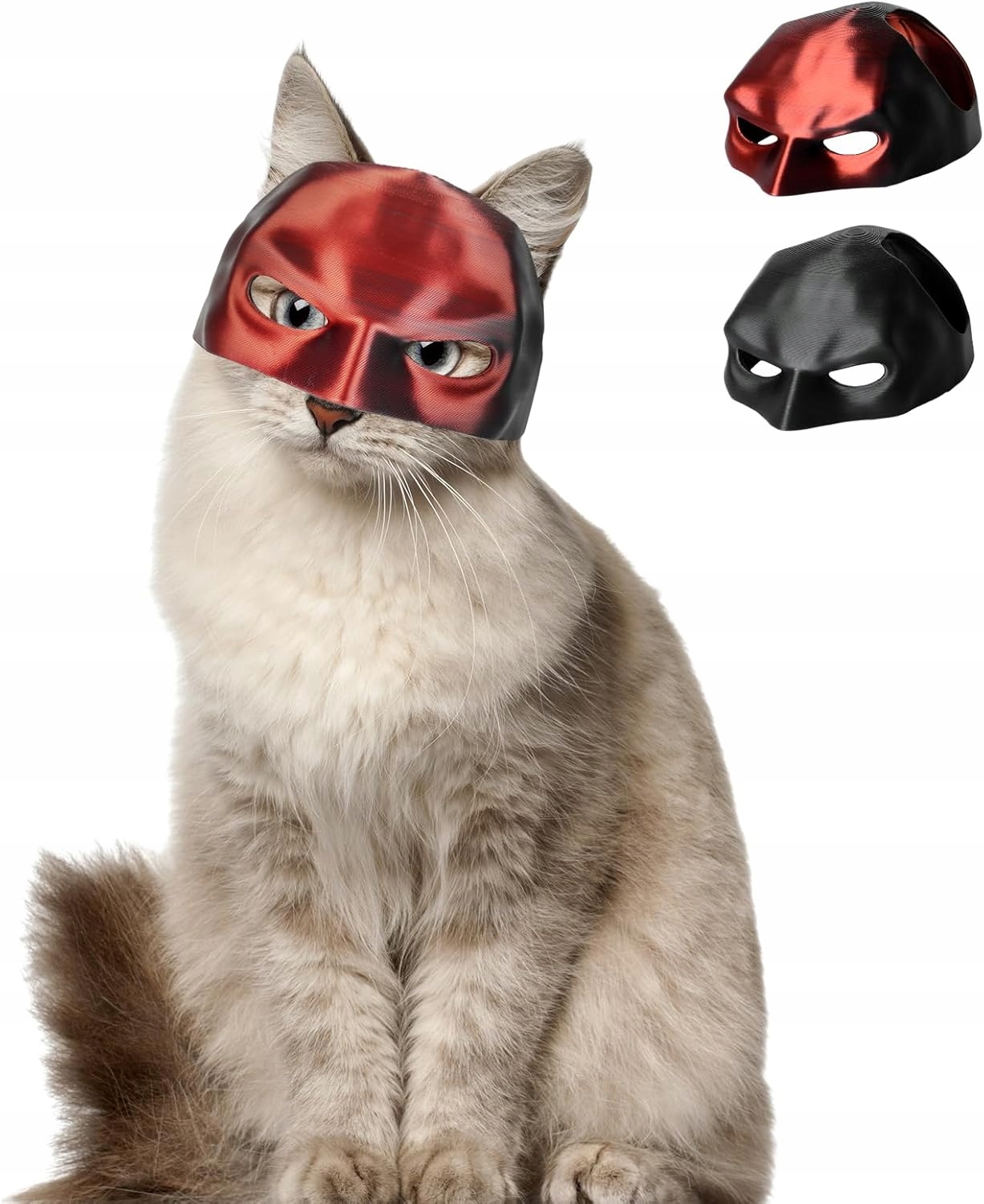 Levně Zábavná Maska Pro Kočky Batman Převlek Oblečení Bat-cat Pro Zvířata 1 Ks