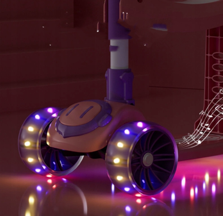 HULAJNOGA DLA DZIECI TRÓJKOŁOWA LED Z SIEDZISKIEM Marka Inna marka
