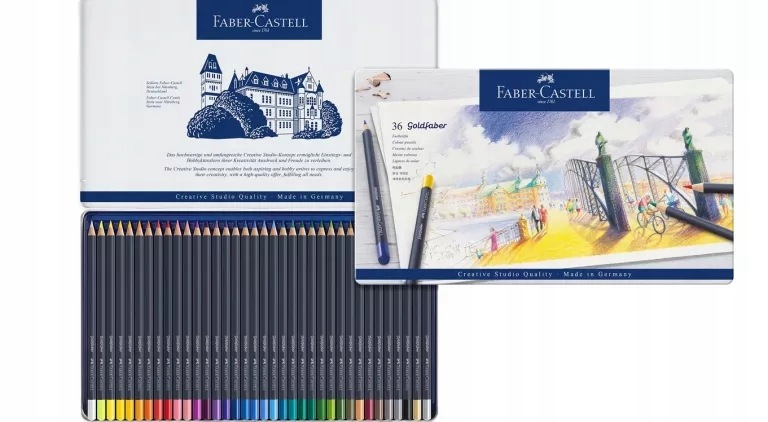 Kredki Ołówkowe Goldfaber Faber-castell Opakowanie Metalowe