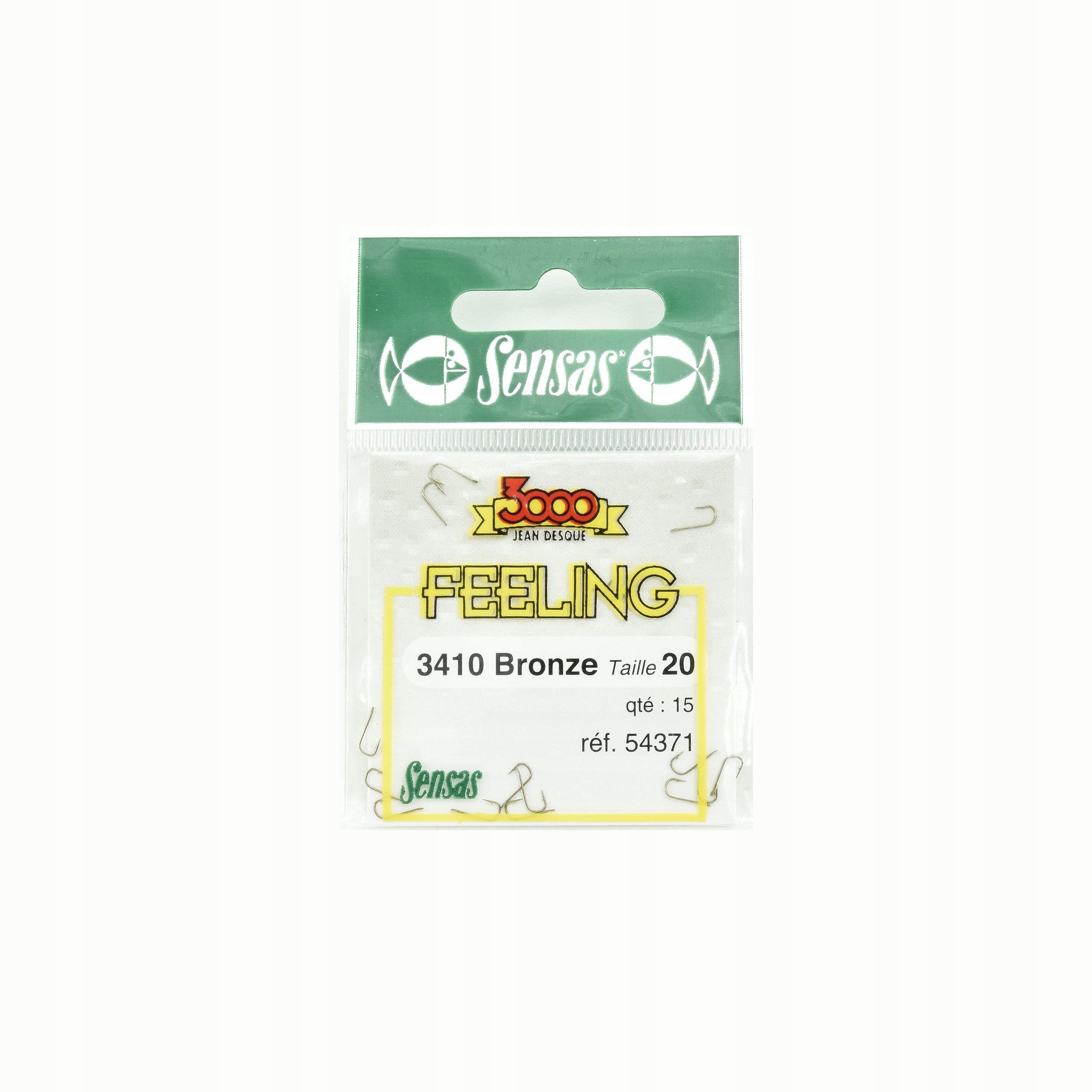 Haki Sensas 3410 bronze #20 15szt. na duże ryby z dna łowiska