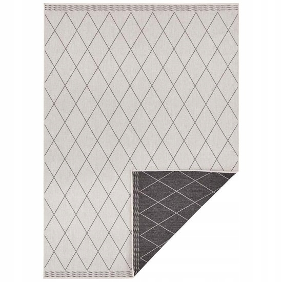 Koberec na terasu krémově šedý Daisy 160x230 cm