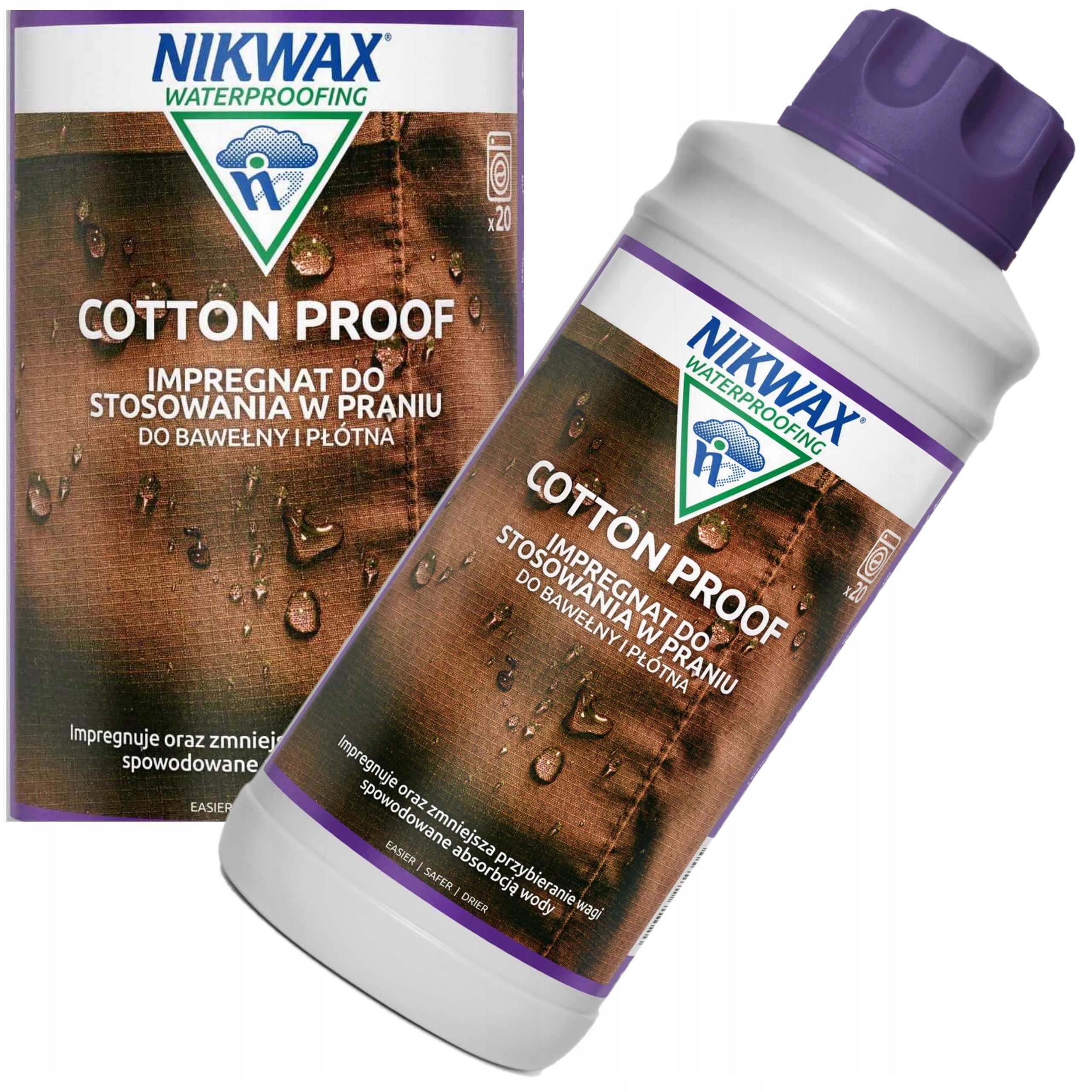 Nikwax Cotton Proof 1 Litr Impregnát na bavlnu Brezentu Oblečení a stany