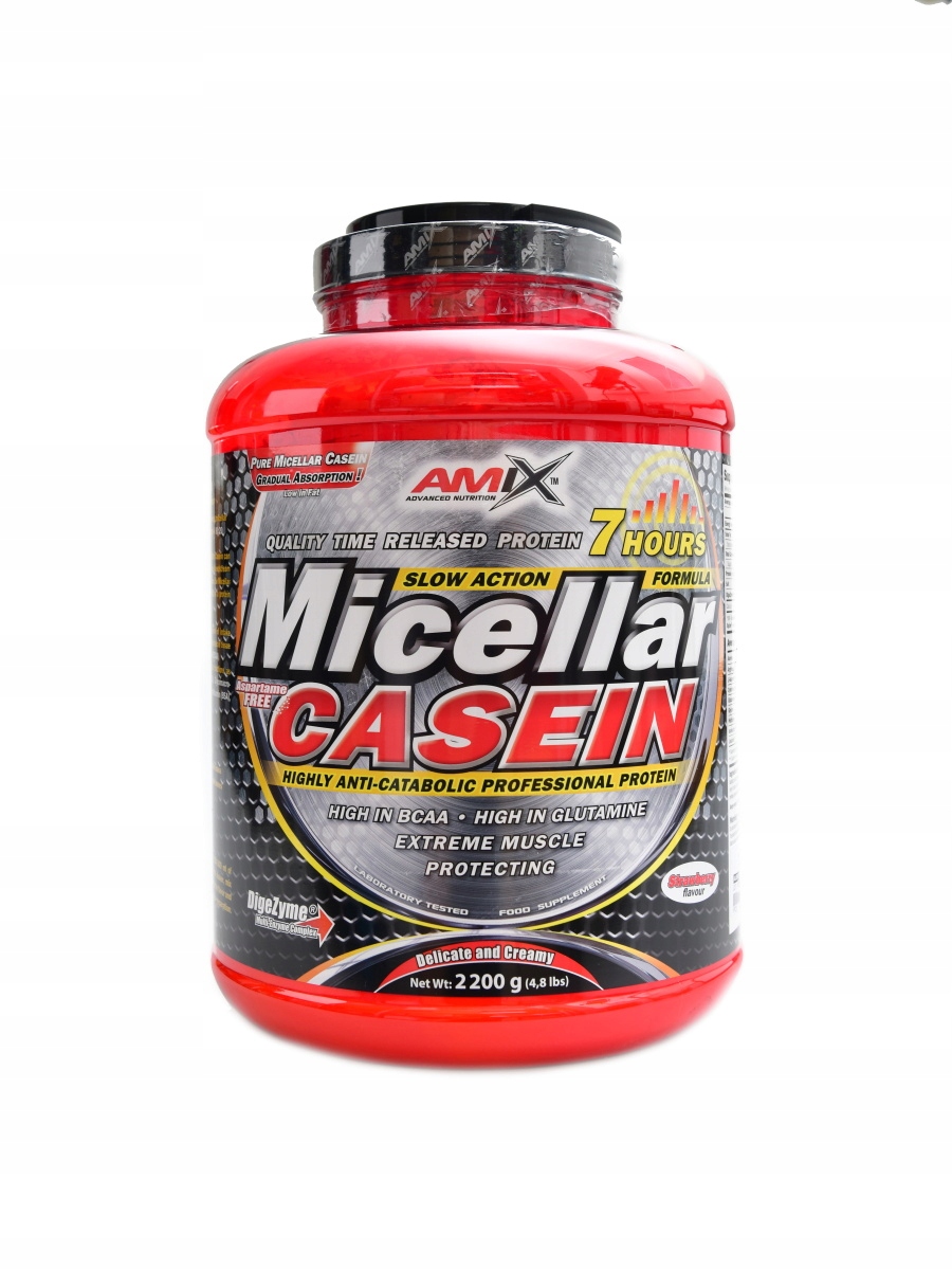 Micellar Casein 2200 g Amix jahoda