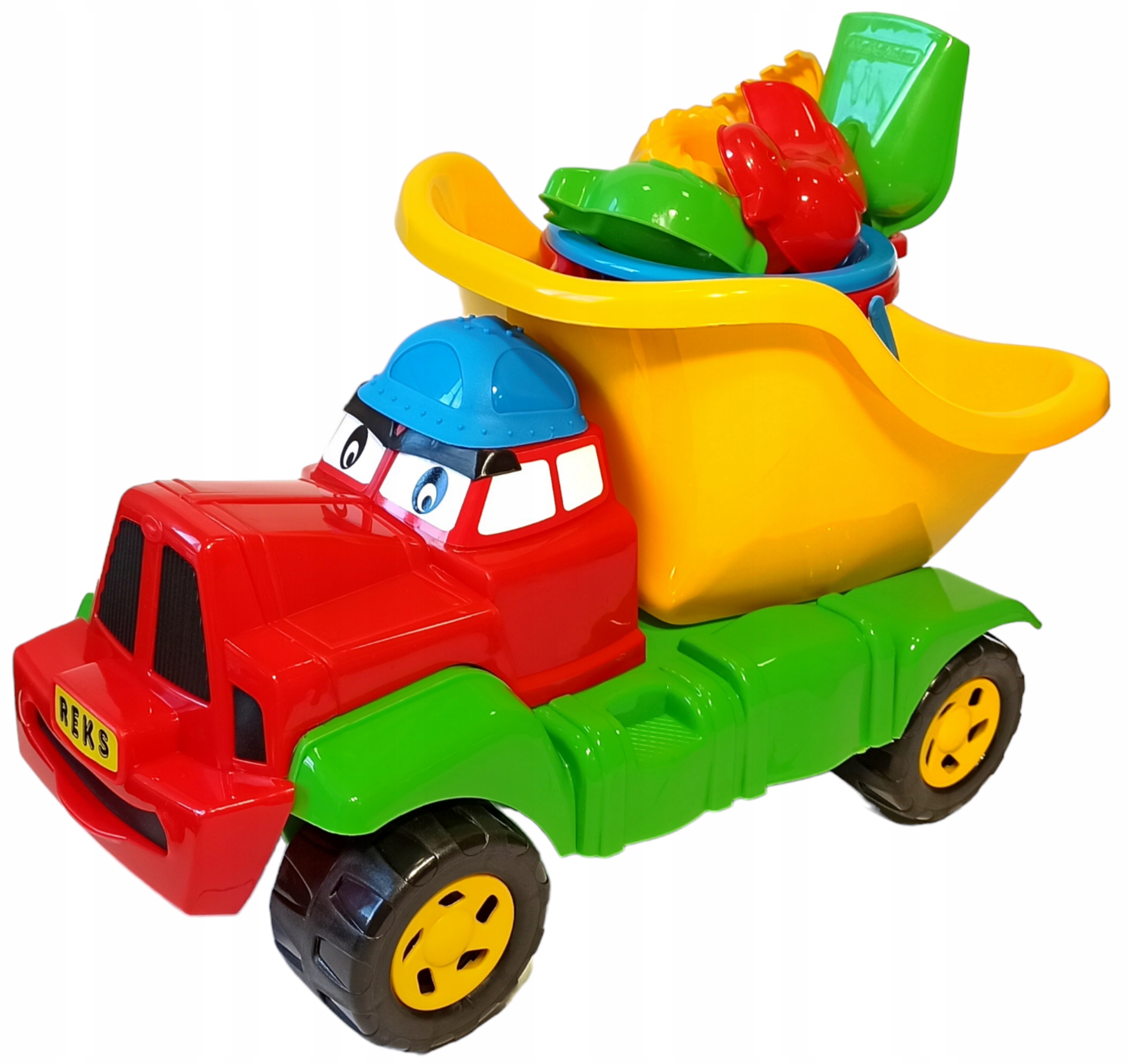 Samochód wywrotka Reks z zestawem do piasku