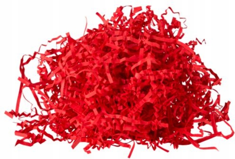 

Wypełniacz Dekoracyjny Papierowy Czerwony 1KG