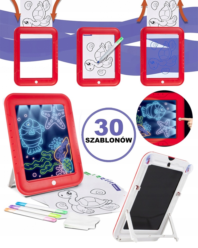 PROJEKTOR RZUTNIK DO RYSOWANIA 32 SLAJDY + TABLET + GRATIS | PREZENT ŚWIĘTA Bohater brak