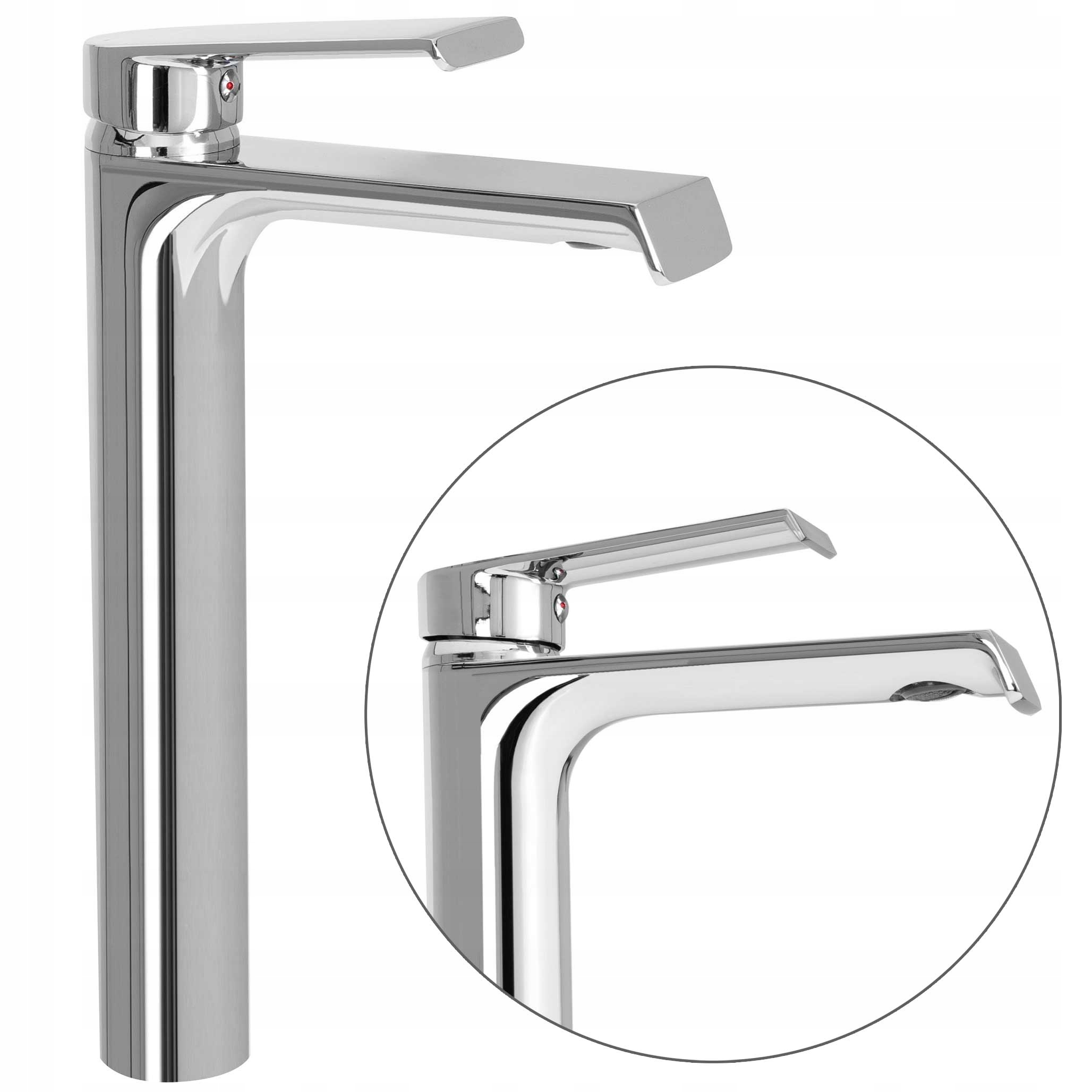 Umývadlová batéria Strieborná Chrómová Stojaca Vysoká Pre Umývadlo Rea Hass