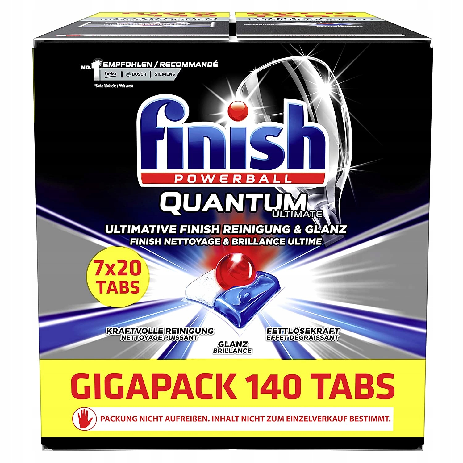 

finish quantum Power Gel megapack 140 sztuk