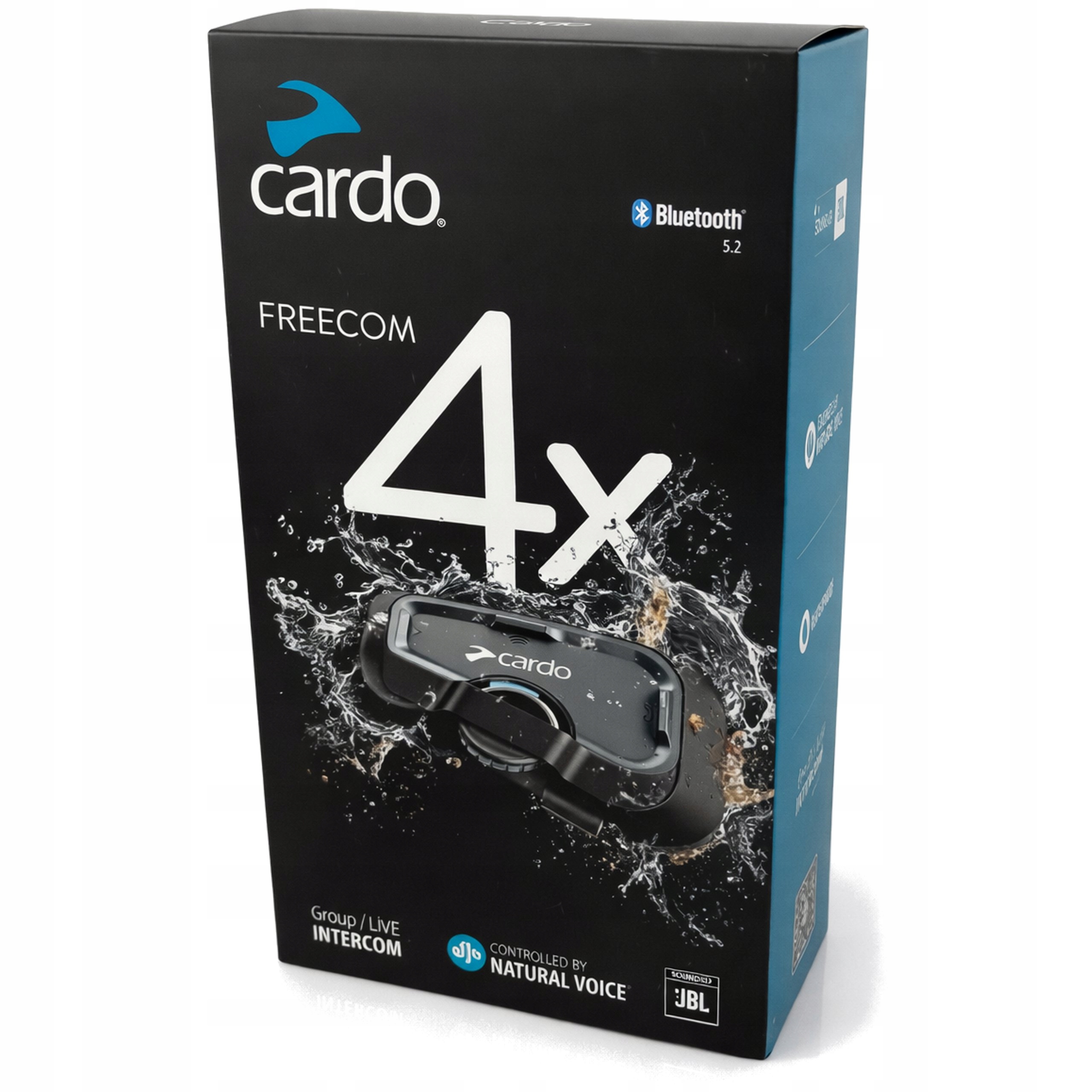 Interkom Cardo Freecom 4X Pre Motocyklovú Prilbu Bluetooth Jbl Na 1 Prilbu
