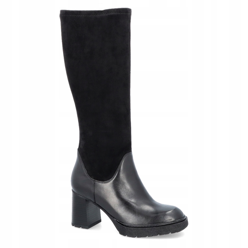 Kožené kozačky Caprice 9-25614-41 Černé 41