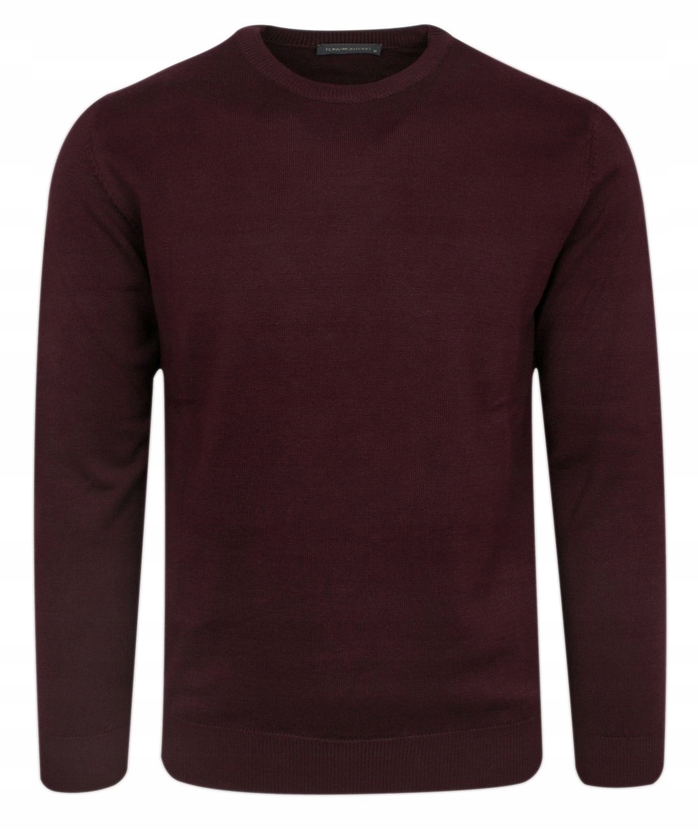 Pánský svetr U-Neck Bordový L