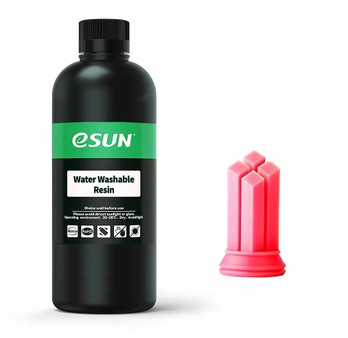 eSun Water Washable Resin červený 0.5 kg