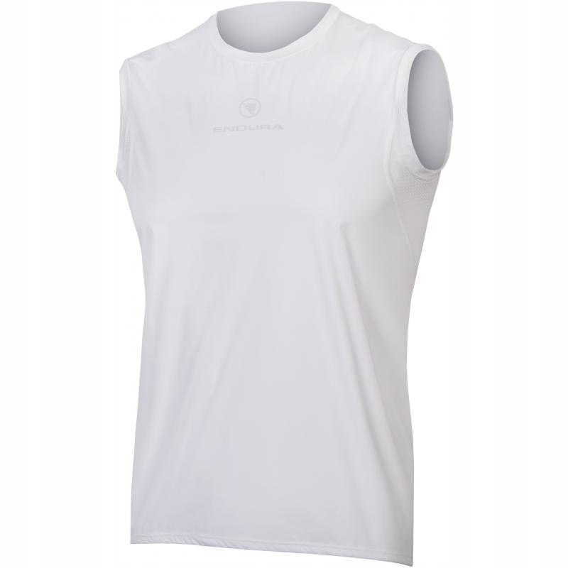 Endura Translite Windproof T-shirt mężczyźni bez rękawów biały M