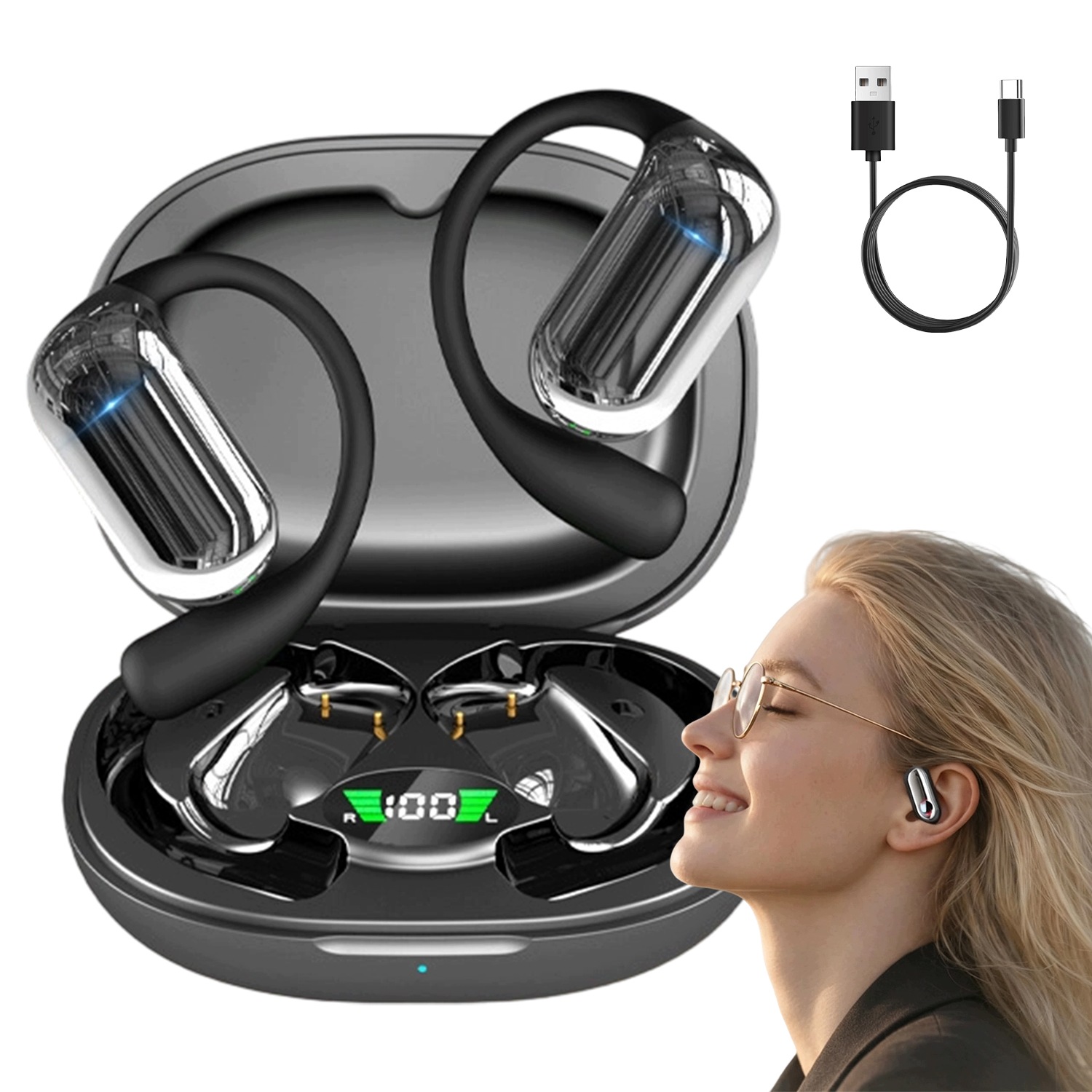 Sluchátka Překládající Hovory 198 Jazyky Bez Internetu Bluetooth 6.1