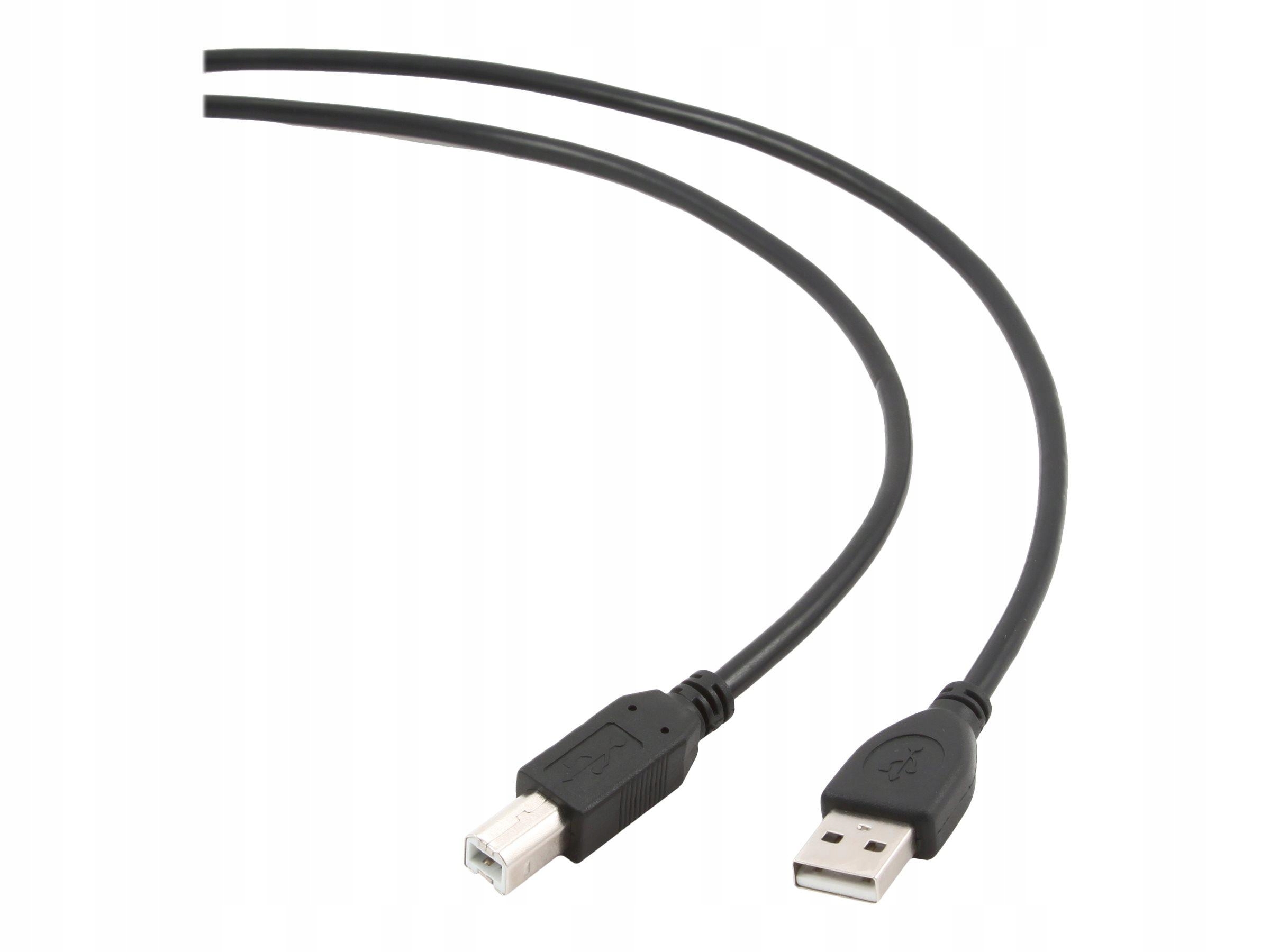 Gembird CCP-USB2-AMBM-1M Gembird Am-bm kabel Usb 2.0 1M czarny Niklowane