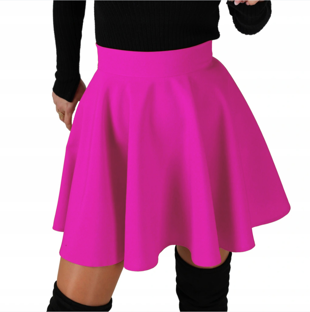 

M Różowa Koło Mini Z Koła spódnica kolory zip 38