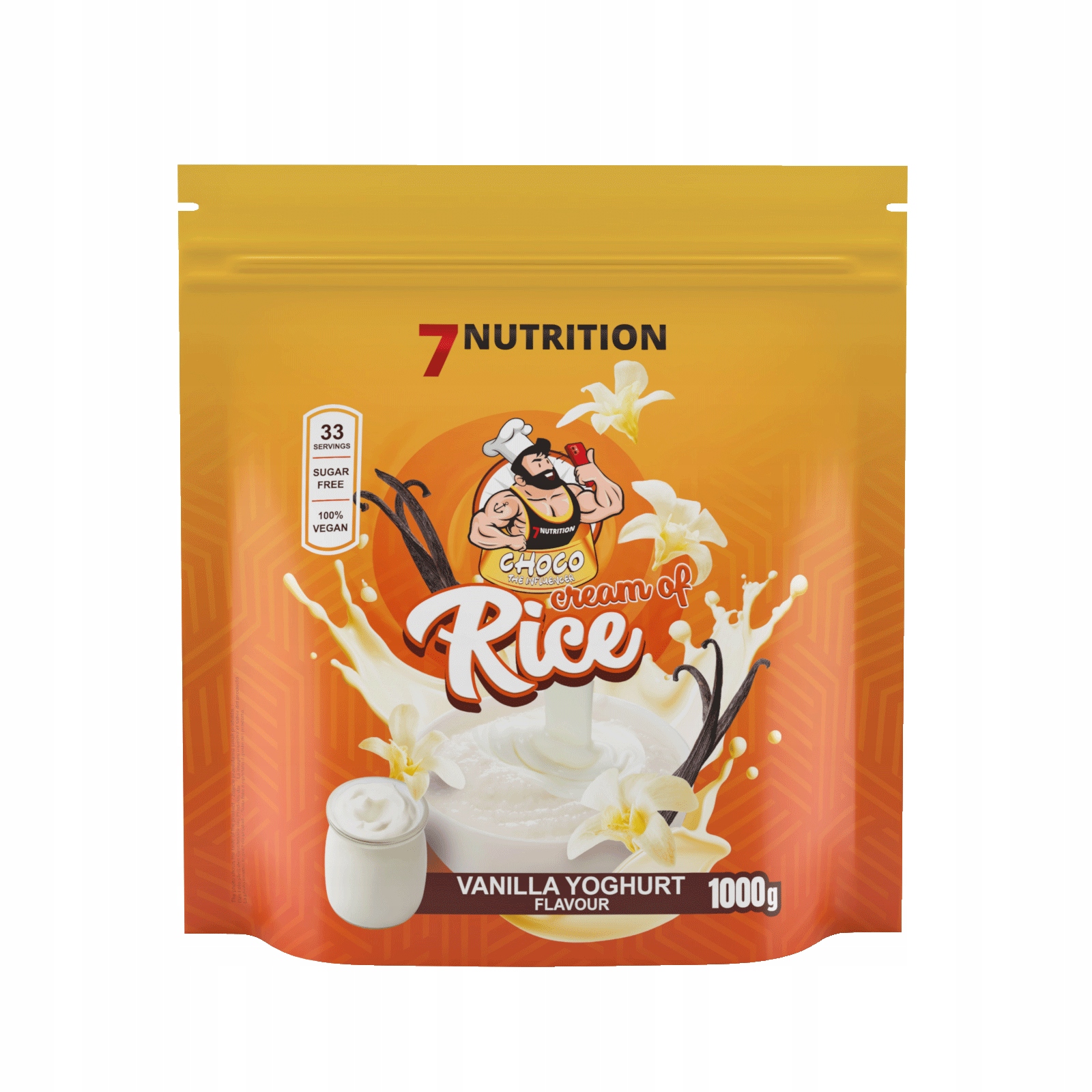 7Nutrition Cream Of Rice 1kg Kleik Ryżowy Lekko Strawny Posiłek Wanilia