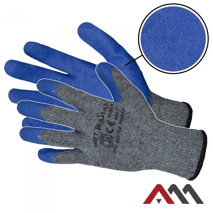

Rękawice robocze 12 par lateks Rwgrip Blue 10