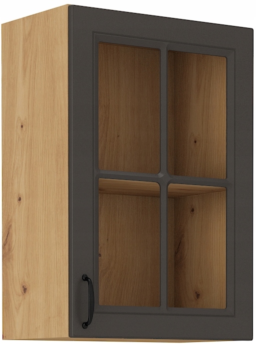 Szafka kuchenna witryna 40 grafit frezowana SPRING